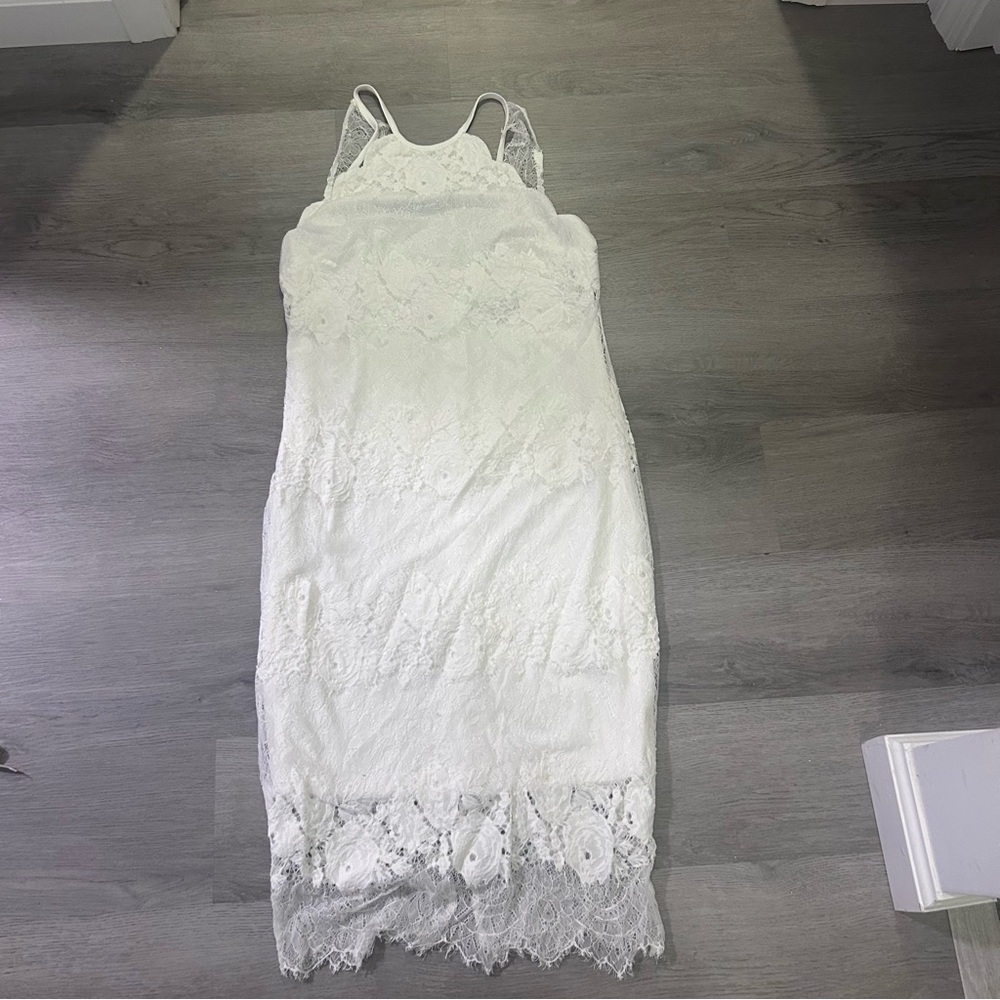 White Lace Midi